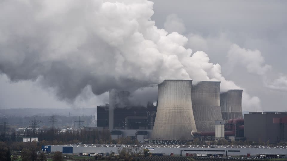The Weisweiler coal-fired power plant on November 17, 2023 near Eschweiler, Germany. - Bernd Lauter/Getty Images