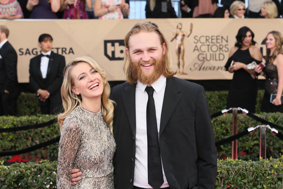 Wyatt Russell—the actor son of Goldie Hawn and Kurt Russell—and Meredith Hagner, whom you may remember from <em>Search Party,</em> got married at his parents’ home in Aspen over Labor Day weekend, <a href="https://people.com/movies/wyatt-russell-meredith-hagner-married/" rel="nofollow noopener" target="_blank" data-ylk="slk:per People;elm:context_link;itc:0;sec:content-canvas" class="link ">per <em>People</em></a>. The couple, who also got engaged in Colorado in 2018, went for a Western theme for their wedding festivities.