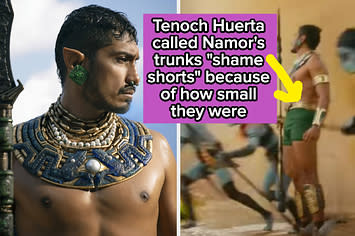 Tenoch Huerta called Namor's trunks "shame shorts" because of how small they were