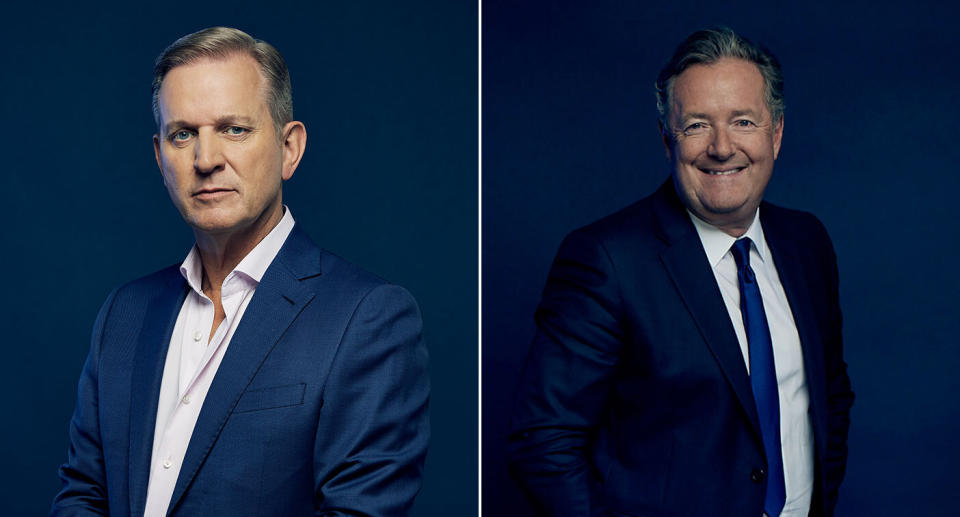 Jeremy Kyle and Piers Morgan. (TalkTV)