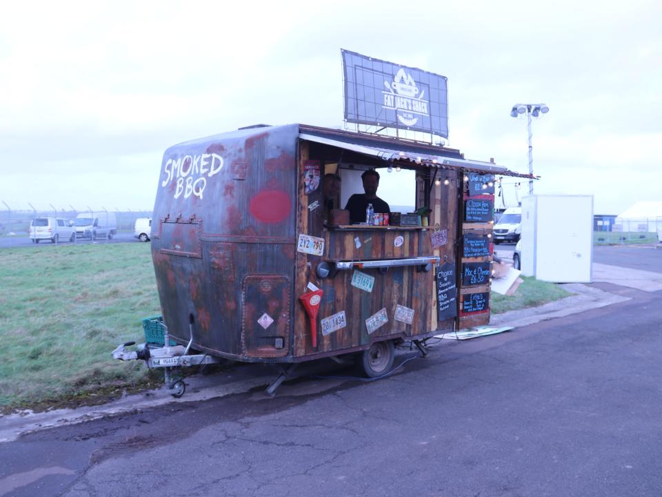 Food truck at Newquay Airport