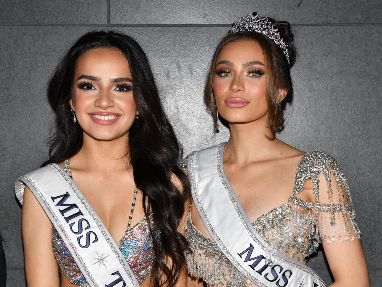 Miss Teen USA UmaSofia Srivastava and Miss USA Noelia Voigt