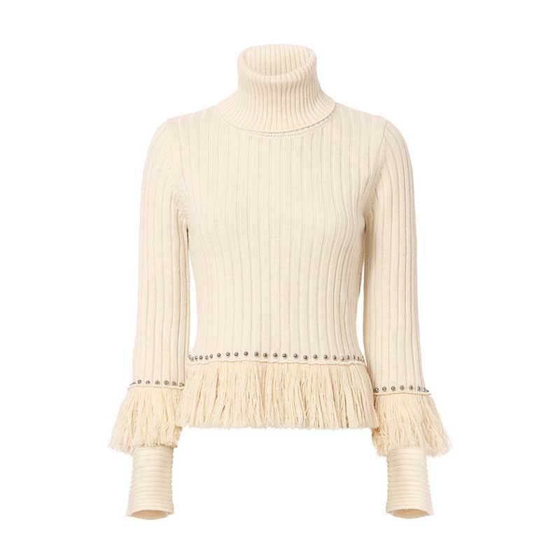 <a rel="nofollow noopener" href="http://rstyle.me/n/b3pd72jduw" target="_blank" data-ylk="slk:Studded Fringe Turtleneck, Jonathan Simkhai, $525;elm:context_link;itc:0;sec:content-canvas" class="link ">Studded Fringe Turtleneck, Jonathan Simkhai, $525</a>