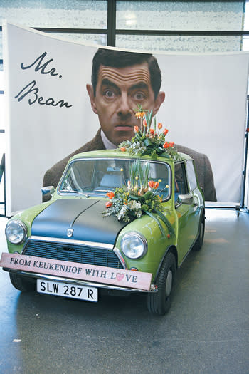 英國展場內，連Mr.Bean也來湊熱鬧參展。