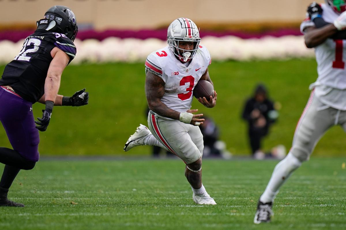 Notes Ohio State football running back Miyan Williams sees heavy