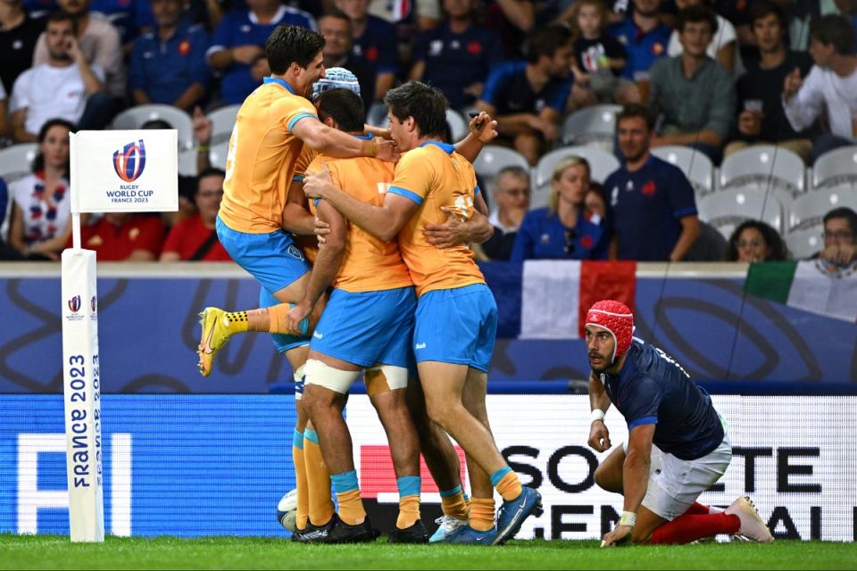 Uruguay gave hosts France a scare during the World Cup pool stages but may now be denied regular opportunities against major rugby nations  (Getty Images)