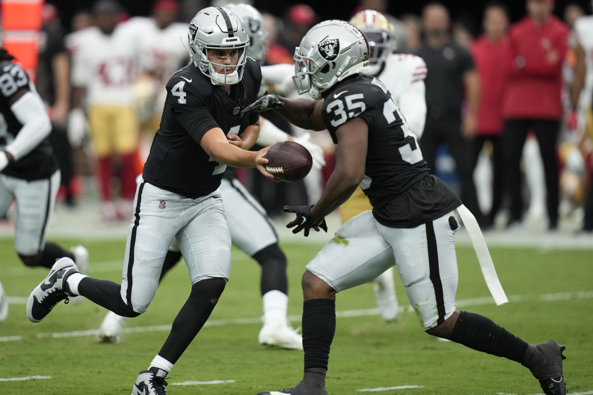 Raiders running back Josh Jacobs has been approached for a biopic about his  life story