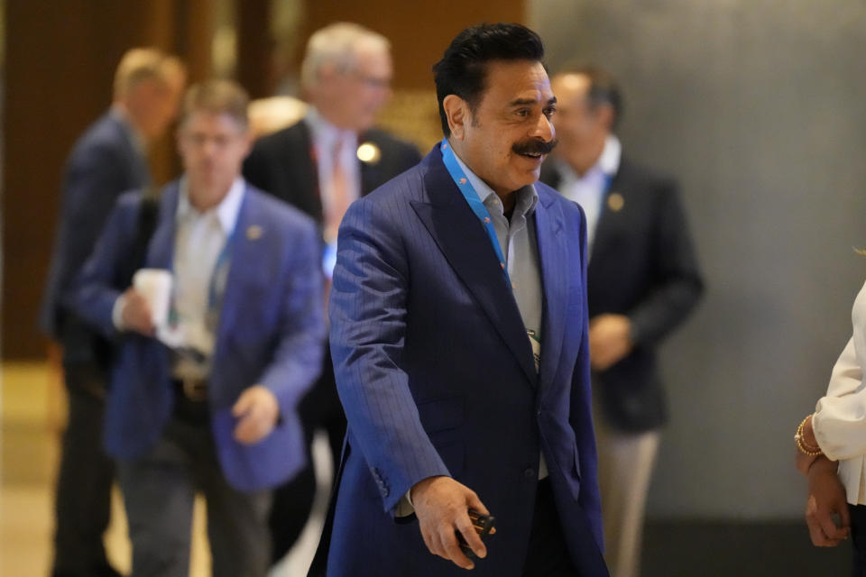 Jacksonville Jaguars owner Shad Khan attends the NFL football owners spring meetings Wednesday, May 22, 2024, in Nashville, Tenn. (AP Photo/George Walker IV)