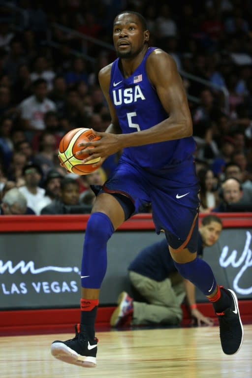 Kevin Durant came off the bench to lead the USA with 19 points
