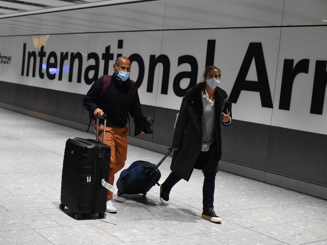 Prime minister Boris Johnson is expected to approve plans to force some travellers arriving to the UK to quarantine in hotels to limit the spread of new coronavirus variant (Kirsty O’Connor/PA)