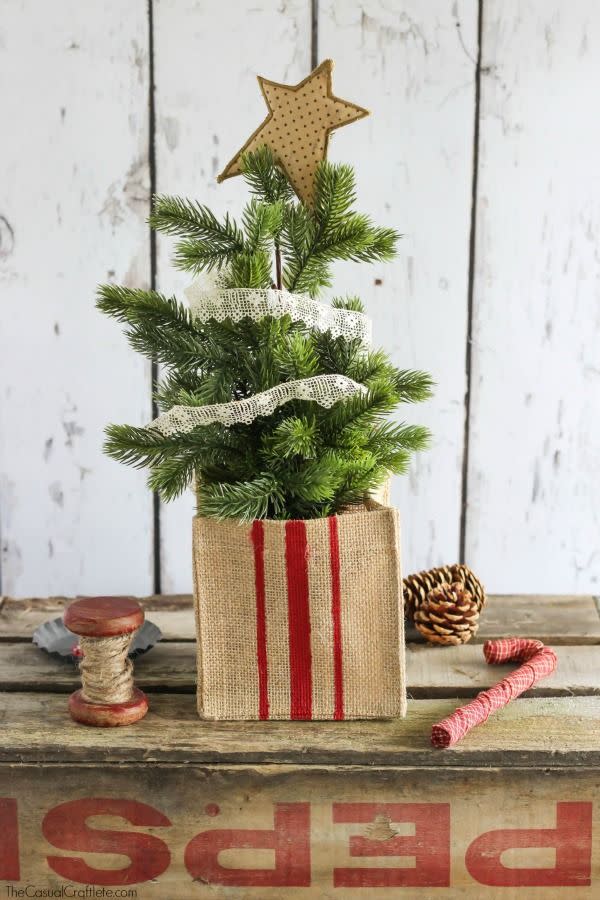 Grain Sack Christmas Tree Stand