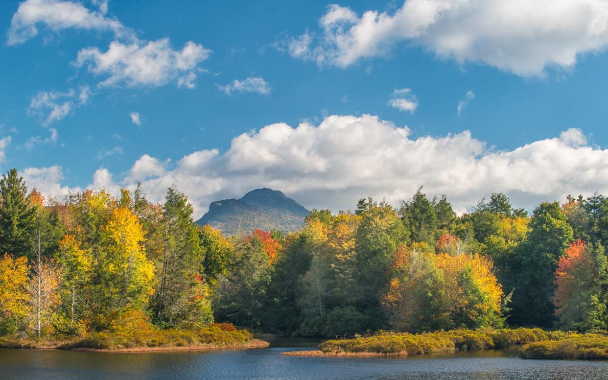 View of Grandfather Mountain from Camp Yonahnoka