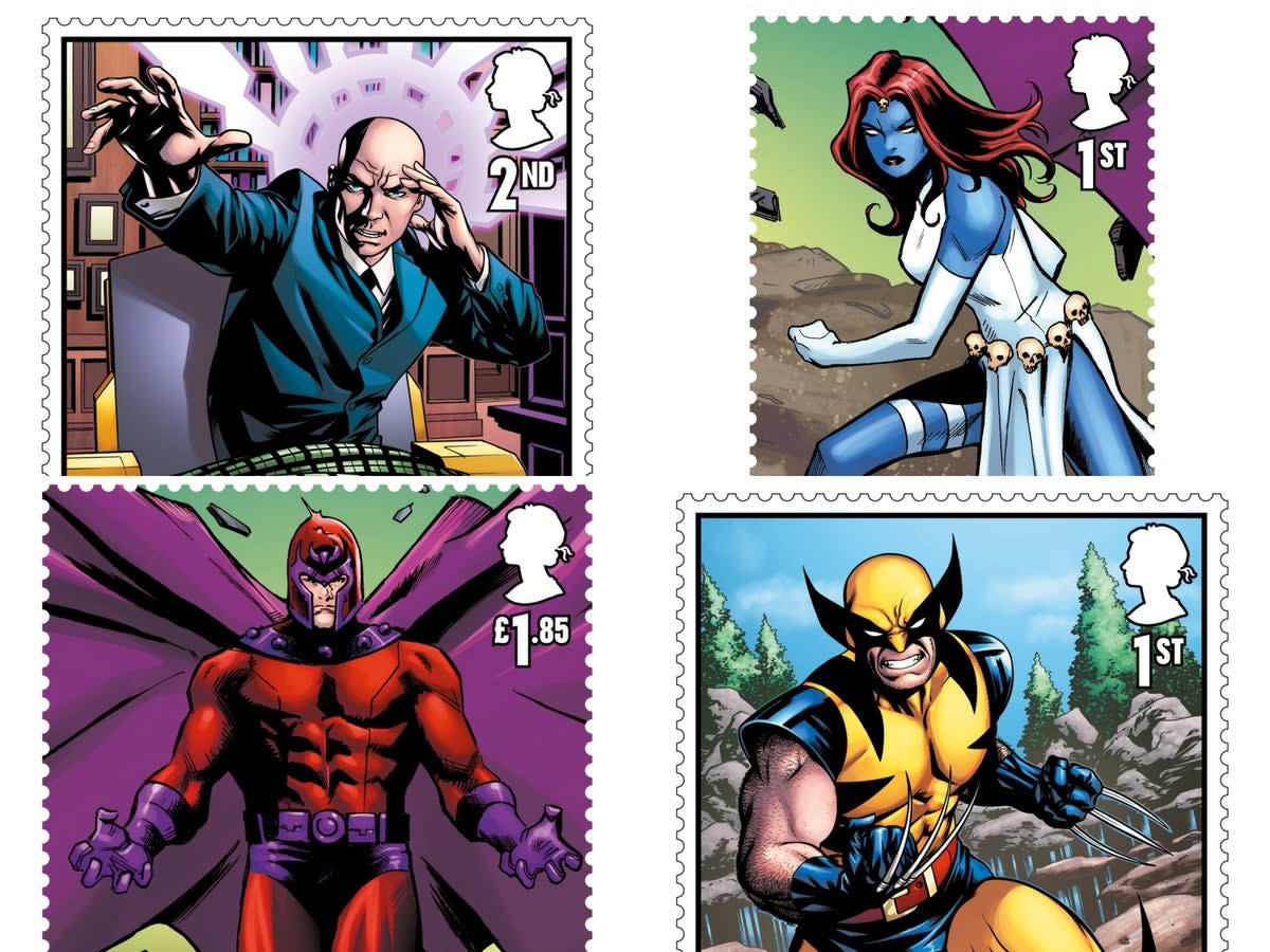 Royal Mail unveils stamp collection to mark 60th anniversary of X-Men franchise (Royal Mail/PA)