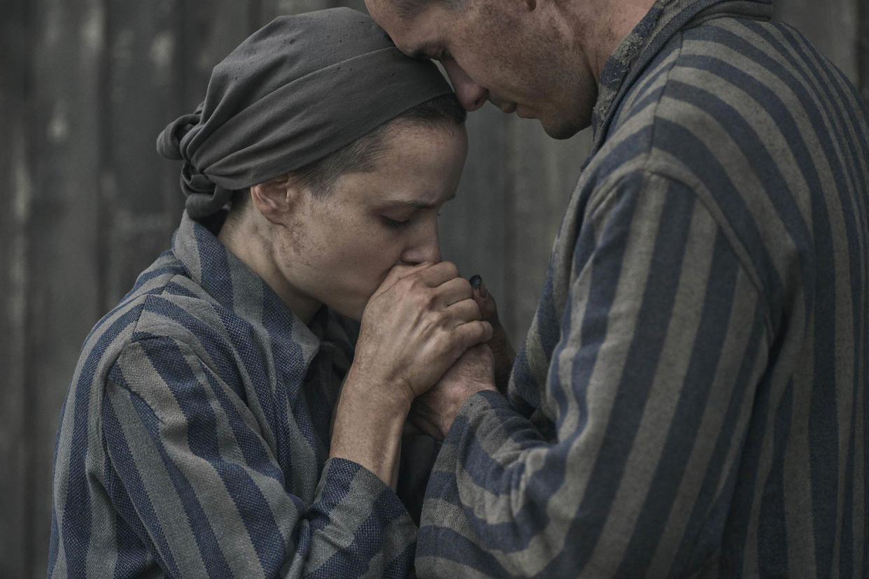 Scene from The Tattooist of Auschwitz (Sky UK)