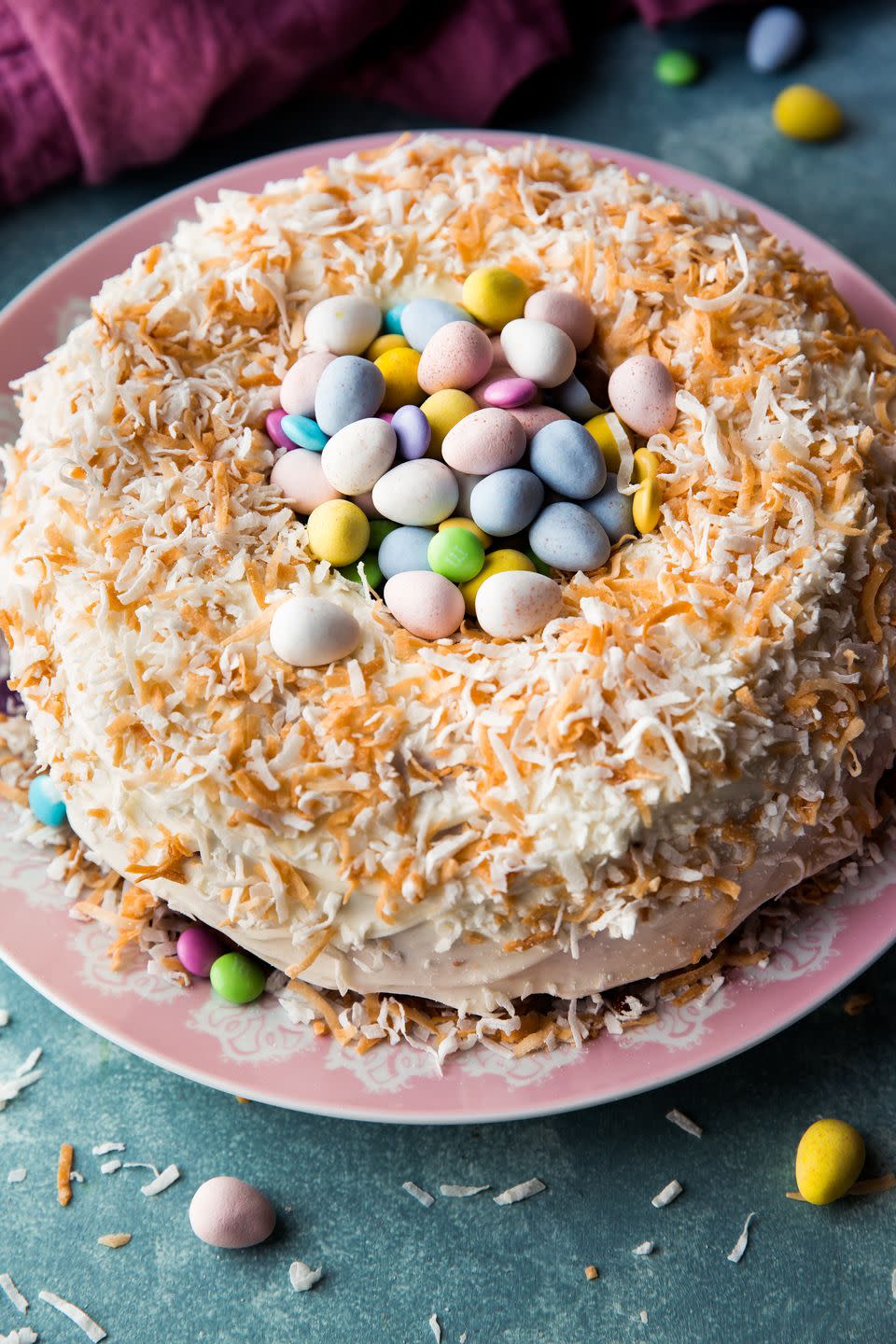 Coconut Easter Nest Cake