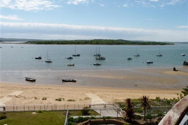 The sea view from the Poole house