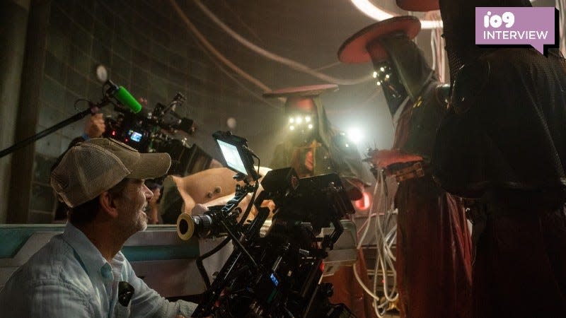 Zack Snyder filming Rebel Moon.