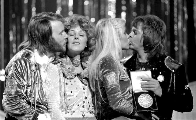 Abba congratulate each other