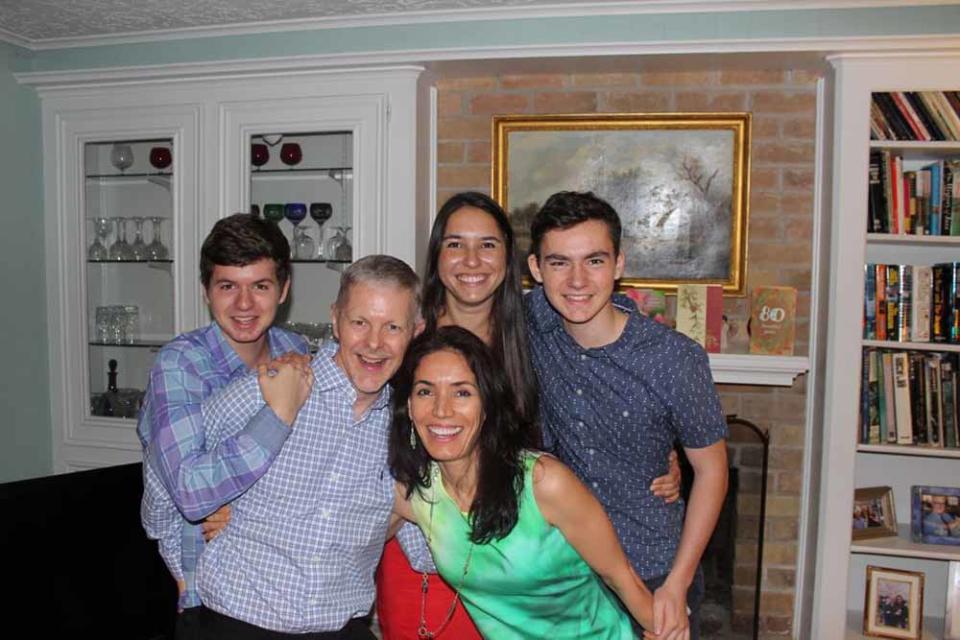 Chris and Galina, with their children Natasha, Nicholas and Marcus. PA REAL LIFE