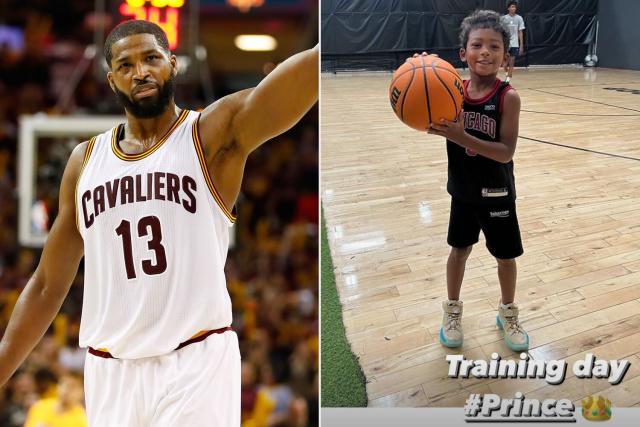 Tristan Shows Off 5-Year-Old Prince's Basketball 'Starting Early'