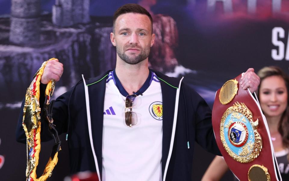 Josh Taylor and his pre-fight press conference in New York - Josh Taylor: Teofimo Lopez wants to kill me but I will retire him in his own backyard - Getty Images/Mikey Williams