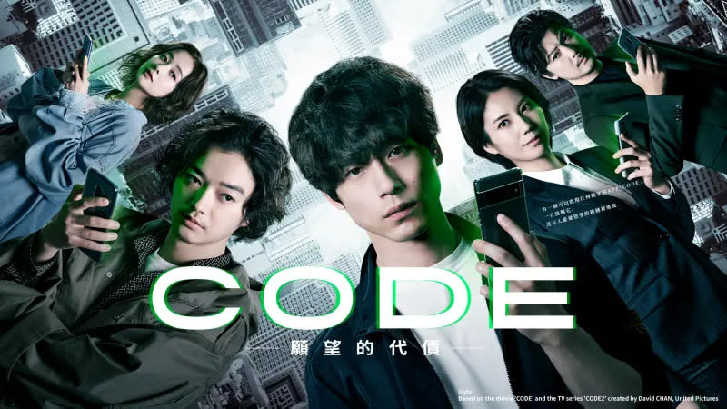 ▲《CODE-願望的代價-》由坂口健太郎和染谷將太共演。（圖／Hami Video)