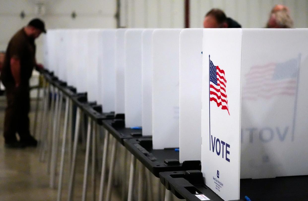 A steady stream of voters were at Clermont County Fairgrounds to vote in Ohio’s primary, Tuesday, March 19, 2024.