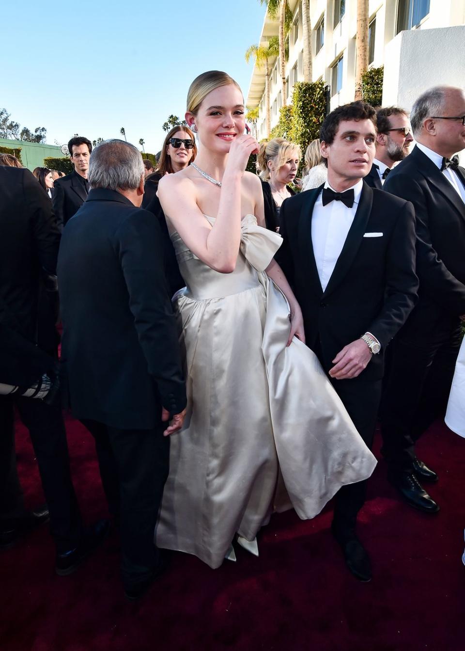 elle fanning at the 81st golden globe awards held at the beverly hilton hotel on january 7, 2024 in beverly hills, california photo by alberto rodriguezgolden globes 2024golden globes 2024 via getty images