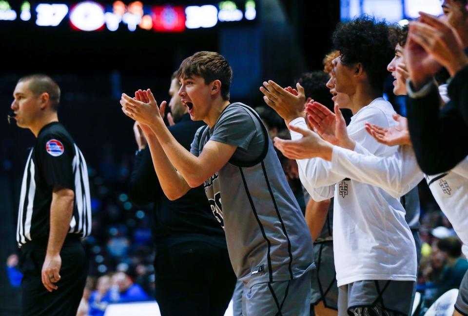 The Sparta Trojans took on the Bolivar Liberators in a Blue Division semifinal game of the Blue & Gold Tournament at Great Southern Bank Arena on Wednesday, Dec. 28, 2022.