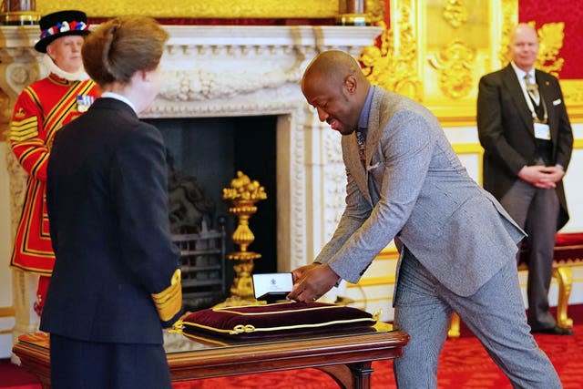 Princess Royal and Giles Terera