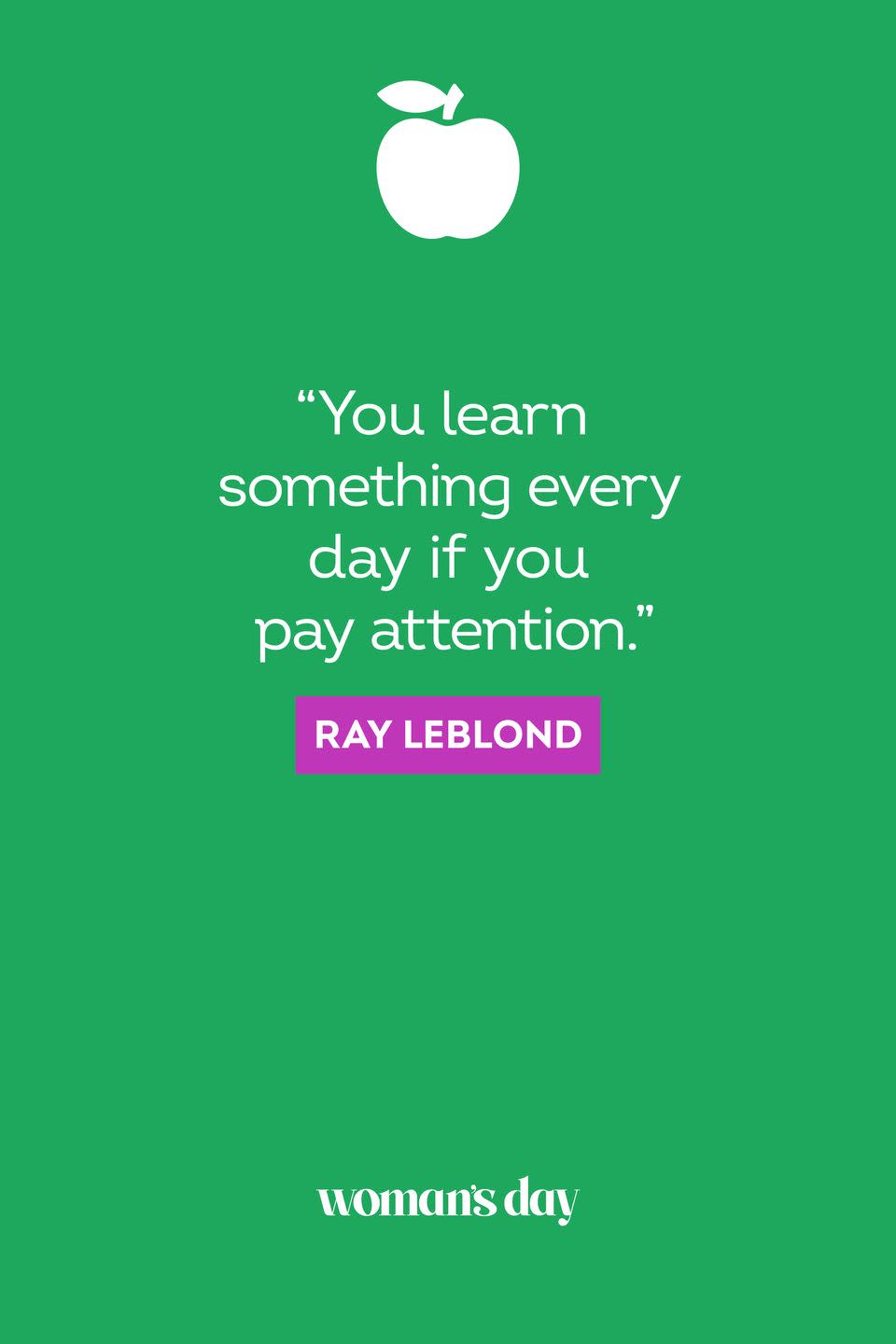 back to school quotes ray leblond