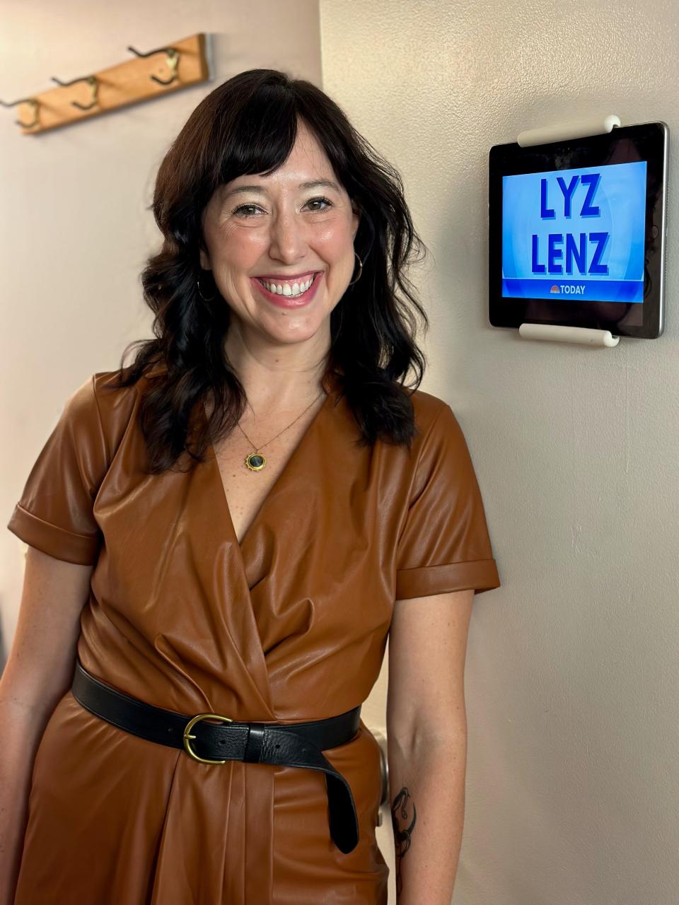 Iowa author Lyz Lenz before going on "Today with Hoda and Jenna."