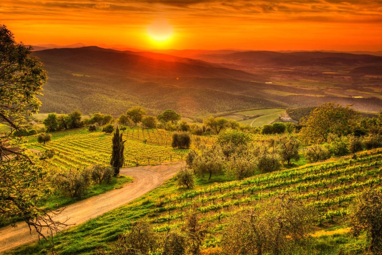 tuscany sunset