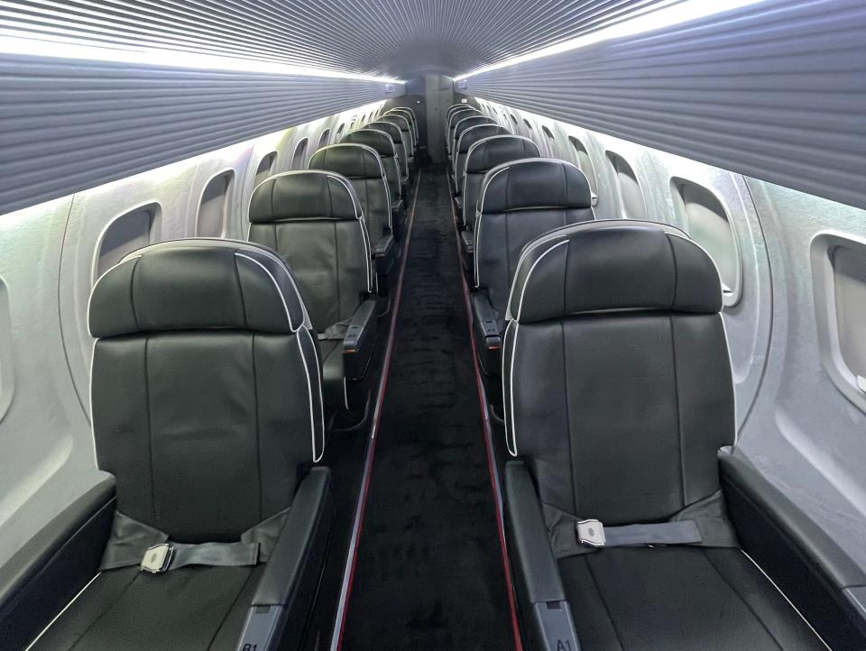 You can enjoy both a window and aisle seat simultaneously on Aero’s flights.