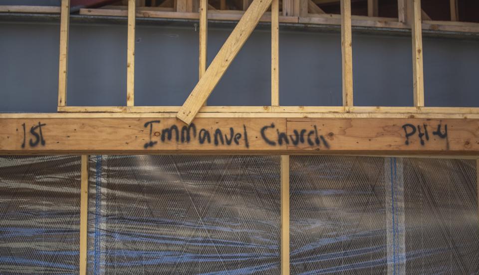Immanuel Lutheran Church shows progress in the construction of its new location just off of Wood County W in Wisconsin Rapids on Thursday, July 11, 2024.