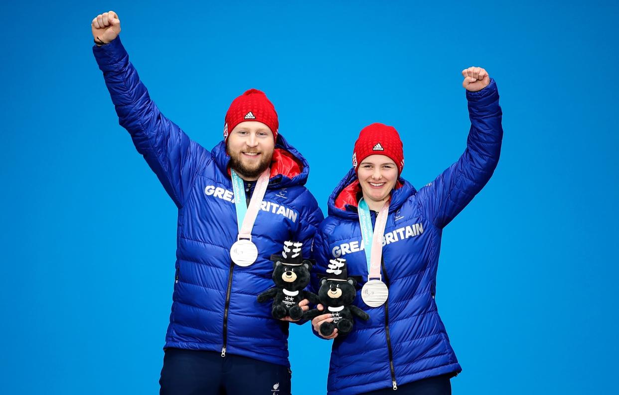 Knight was on the podium twice over the weekend with her guide Brett - 2018 Getty Images