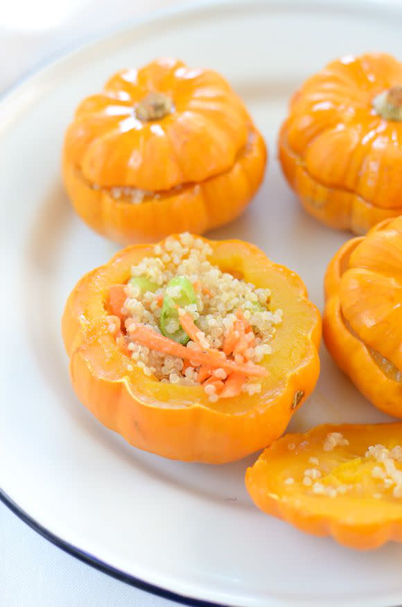 Quinoa Stuffed Pumpkins