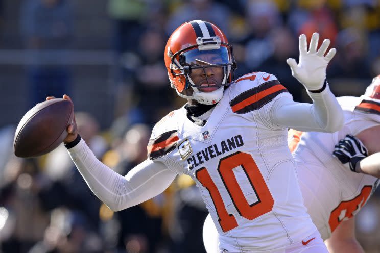 Robert Griffin III has a meeting with the Chargers on Tuesday. (AP)