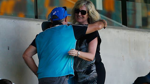 Alison receives the fantastic news. Image: Getty