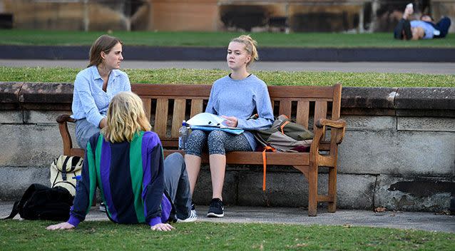 Students at the University of Sydney. Source: AAP