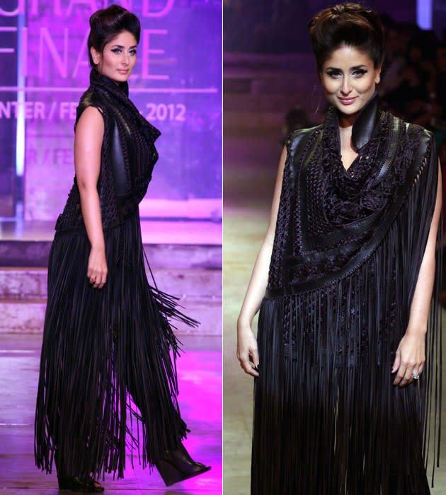 Kareena sizzles on the ramp