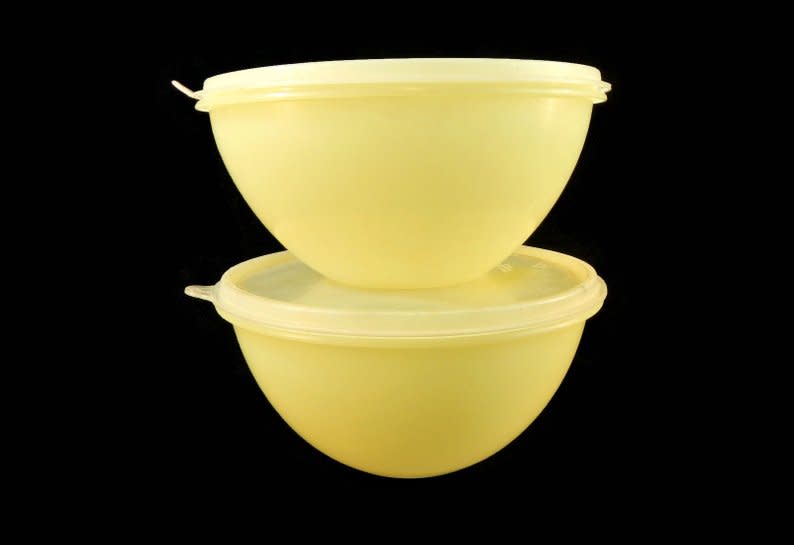 Look familiar? The Millionaire range is another line selling big online Photo: <a href="https://www.etsy.com/au/listing/674993382/vintage-tupperware-set-of-2-wonderlier?ga_order=most_relevant&ga_search_type=vintage&ga_view_type=gallery&ga_search_query=tupperware+millionaire&ref=sr_gallery-1-1&organic_search_click=1" rel="nofollow noopener" target="_blank" data-ylk="slk:Etsy;elm:context_link;itc:0;sec:content-canvas" class="link ">Etsy</a>