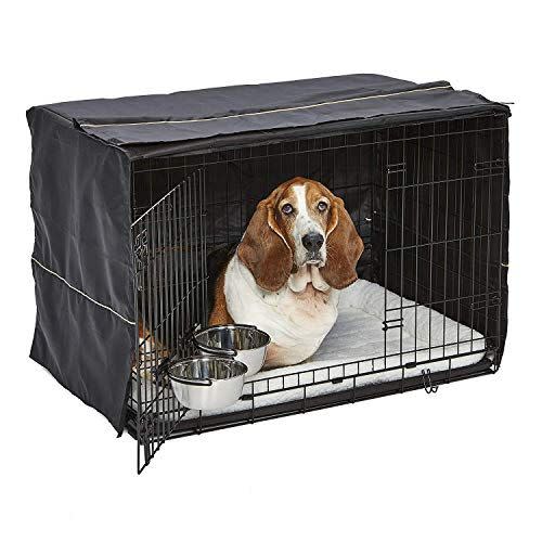 8) Dog Crate Starter Kit with Cover and Bowls