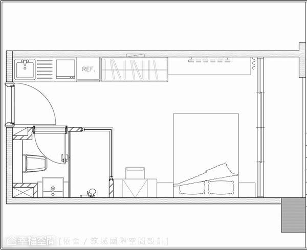 北歐風混搭工業感 租屋族的６坪時尚小套房