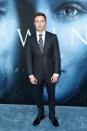 <p>Dempsey, who plays Gendry, smartened up in a traditional suit and patent shoes. (Photo: Getty Images) </p>