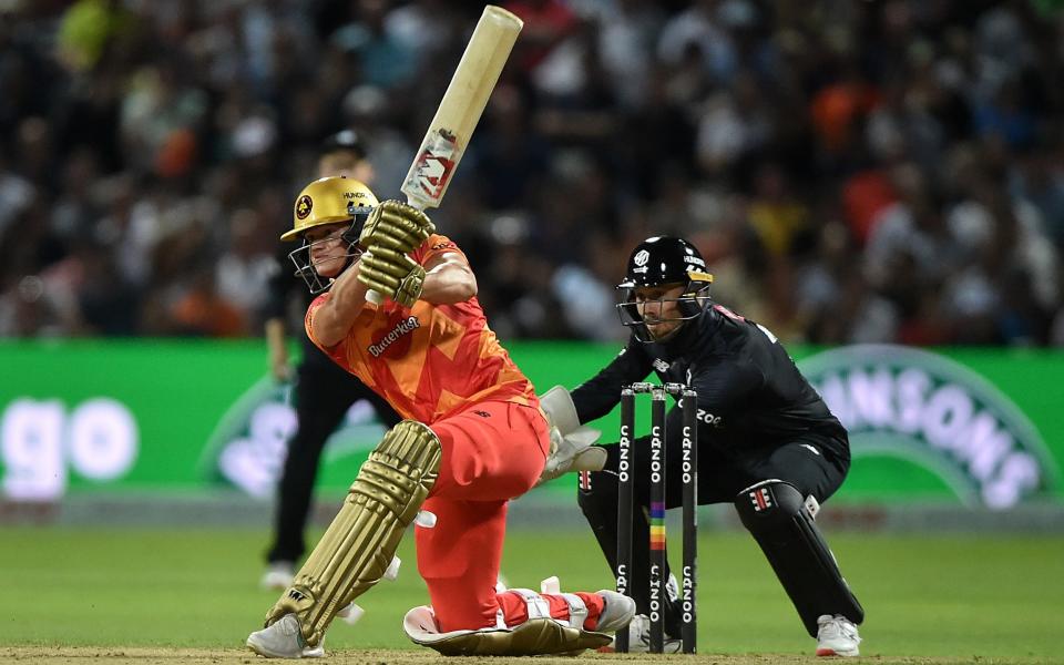 Will Smeed of Birmingham Phoenix in action during The Hundred match between Birmingham Phoenix Men and Manchester Originals Men at Edgbaston - Nathan Stirk /Getty Images