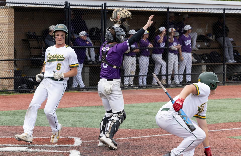 Red Bank Catholic baseball defeats Rumson-Fair Haven 10-0 in six inning in SCT Baseball semifinal in Red Bank, NJ on May 24, 2022. 