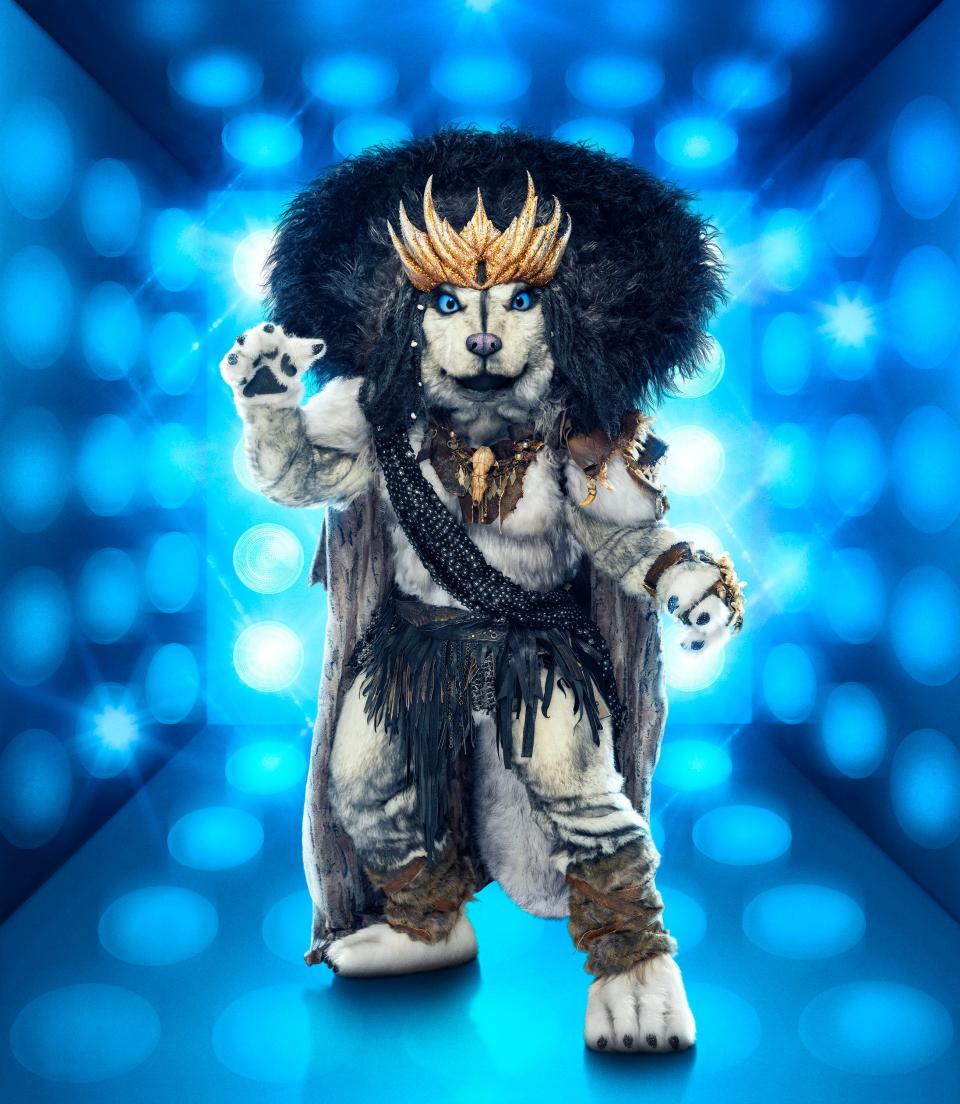 Person in Husky costume on "The Masked Singer" season 10.