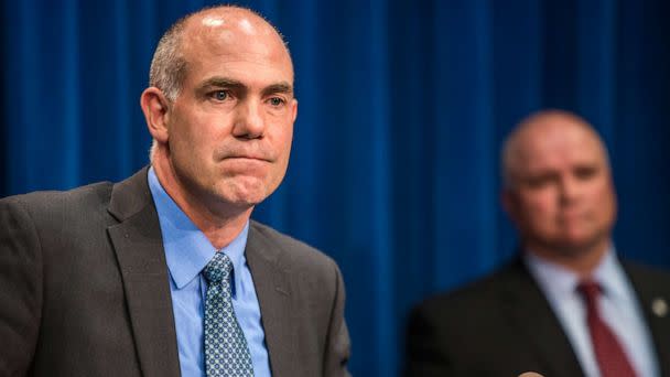 PHOTO: Derek Maltz, special agent in charge at the Drug Enforcement Agency, speaks at a news conference at DEA headquarters, June 26, 2013, in Washington.  (Brendan Hoffman/Getty Images)