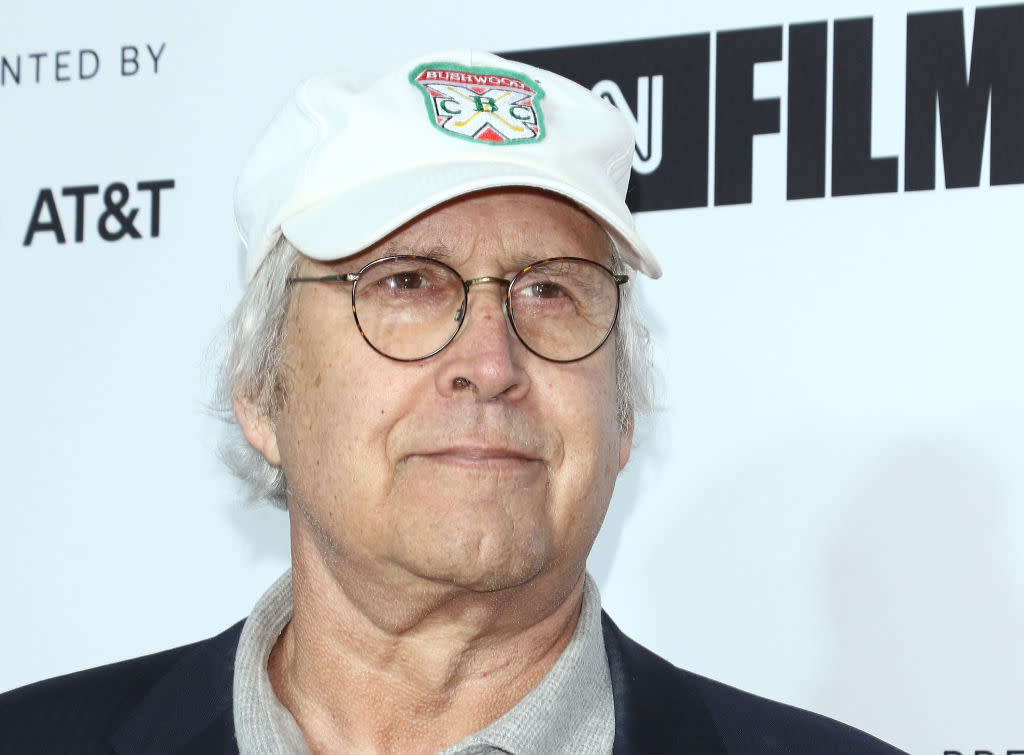 Chevy Chase attends the 2018 Tribeca Film Festival premiere of <em>Love, Gilda</em> in New York, April 18, 2018. (Photo: Jim Spellman/WireImage)